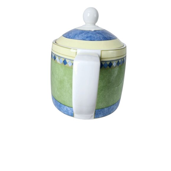 Vintage 1999 Royal Doulton Fine China Carmina Pattern #TC1277 Teapot With Lid - Picture 2 of 9